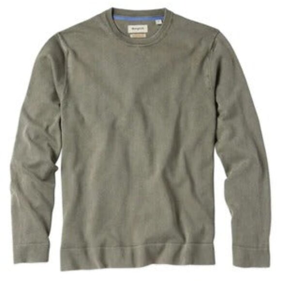 Borgo28 Dark Olive Cotton Crewneck Sweatshirt